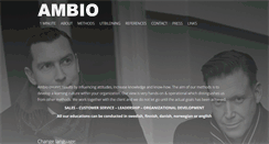 Desktop Screenshot of ambio.se