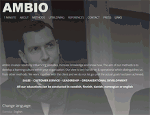 Tablet Screenshot of ambio.se