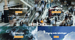 Desktop Screenshot of ambio.no